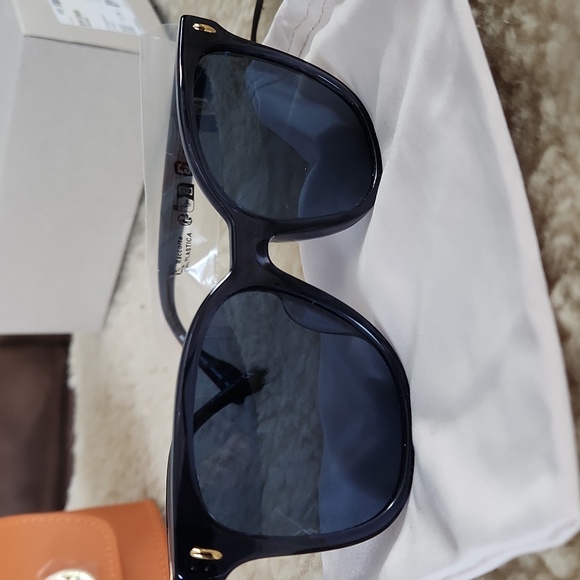 NWT IOB Tory Burch Transparent Blue Soft Square Sunglasses 👓💙🎁 - Picture 12 of 16